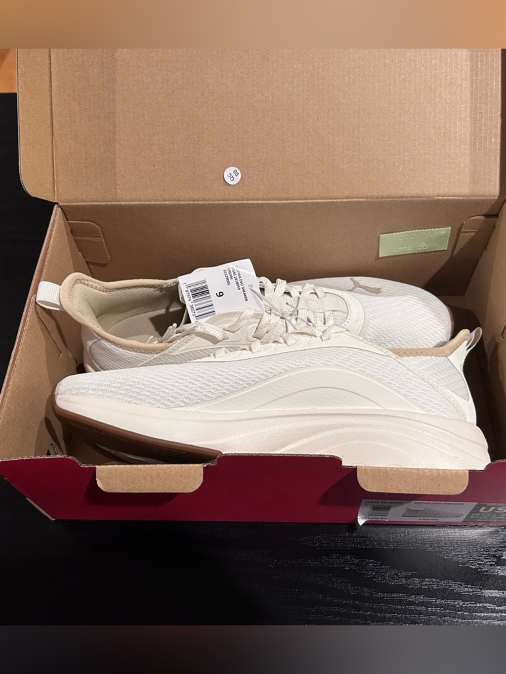 Puma Women’s Sophia Evo Sneakers- Cream